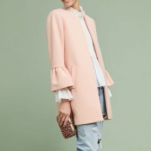 Anthropologie Lea & Viola GraceAnne flutter sleeve Coat sz. small